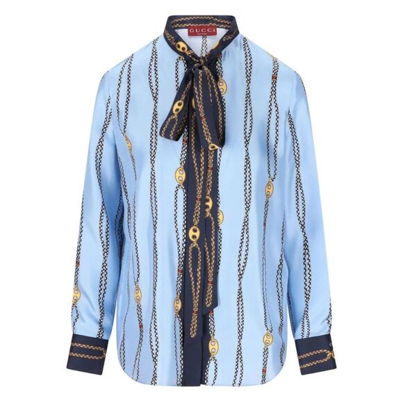 Gucci Women `Marina Waves` Shirt - Picture 1 of 5
